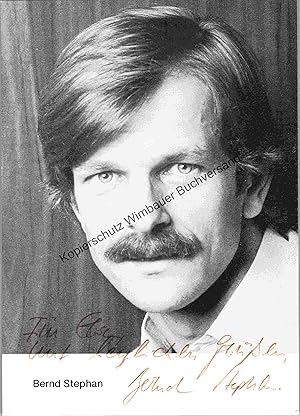 Bild des Verkufers fr Original Autogramm Bernd Stephan Kabarett /// Autograph signiert signed signee zum Verkauf von Antiquariat im Kaiserviertel | Wimbauer Buchversand