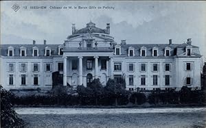 Ansichtskarte / Postkarte Izegem Iseghem Westflandern, Schloss von Herrn Baron Gillès de Pélichy