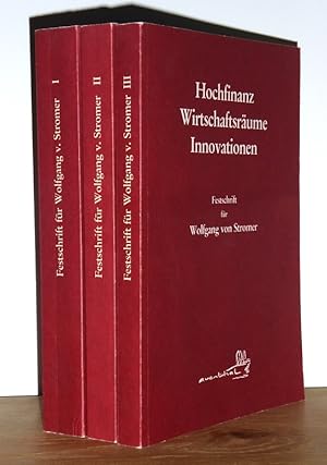 Bild des Verkufers fr Hochfinanz, Wirtschaftsrume, Innovationen. Festschrift fr Wolfgang von Stromer. Band I, II und III. (3 Broschur-Ausgaben). zum Verkauf von Antiquariat Ballmert