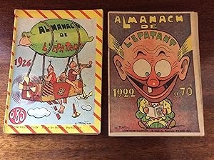 L' EPATANT . Almanach pour l'année 1922 et 1926 , illustrés en couverture par FORTON .