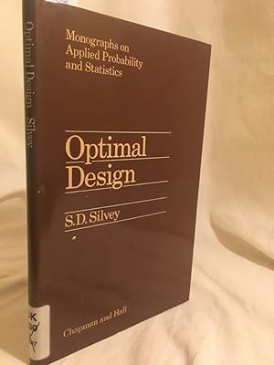 Seller image for Optimal Design: An Introduction to the Theory for Parameter Estimation. (= Monographs on Applied Probability and Statistics). for sale by Versandantiquariat Waffel-Schrder