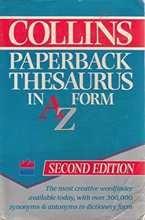 Immagine del venditore per The Collins Paperback Thesaurus in A-Z Form venduto da WeBuyBooks 2