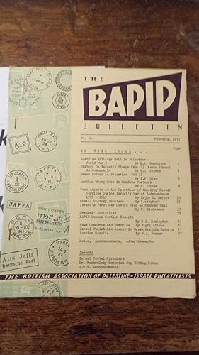 Image du vendeur pour The Bapip Bulletin No.64, February 1970 mis en vente par Tilly's Bookshop