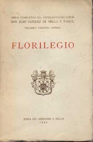 FLORILEGIO. VOLUMEN VIGESIMO NOVENO.