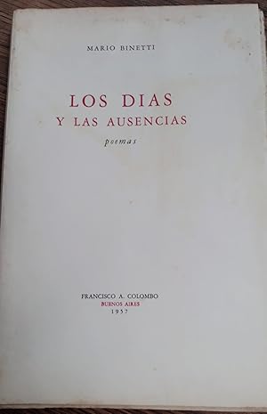 Seller image for LOS DIAS Y LAS AUSENCIAS for sale by DEL SUBURBIO  LIBROS- VENTA PARTICULAR