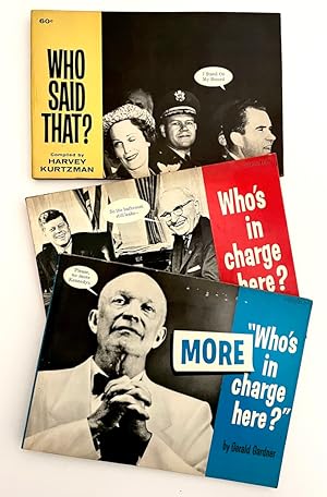 Group of Three (3) 20th Century Political Humor publications: Who's In Charge Here? / More Who's ...