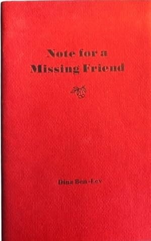 Seller image for Note for a Missing Friend (The Hudson Valley Writers' Center Poetry Series) for sale by Alplaus Books
