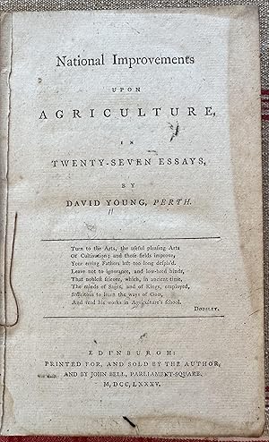 National Improvmements Upon Agriculture in Twenty-Seven Essays