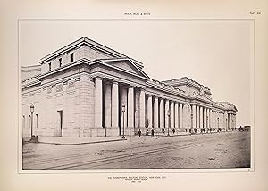 Seller image for Two Original Plates of The Pennsylvania Railroad Station, New York City, 1906-1910; From A Monograph of the Work of Architecture of McKim, Mead & White, 1879-1915. for sale by William Chrisant & Sons, ABAA, ILAB. IOBA, ABA, Ephemera Society