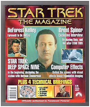 Star Trek the Magazine - October1999. Brent Spiner; DeForest Kelley; Deep Space Nine - Designing ...