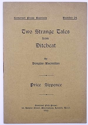 Seller image for Two Strange Tales From Ditcheat for sale by Dodman Books