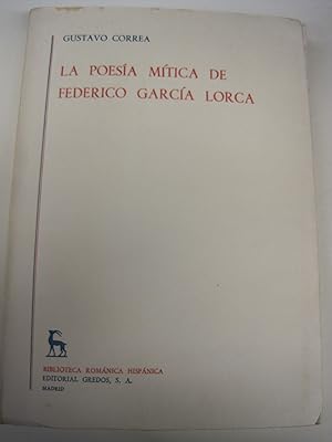 Image du vendeur pour La Poesia Mitica de Federico Garcia Lorca. mis en vente par Stony Hill Books