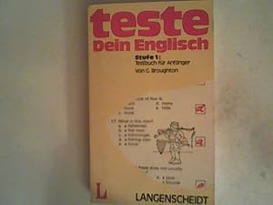 Bild des Verkufers fr Teste Dein Englisch, Stufe 1: Ein Testbuch fr Anfnger zum Verkauf von ANTIQUARIAT FRDEBUCH Inh.Michael Simon