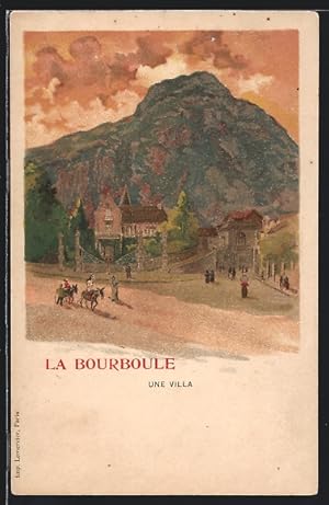 Künstler-Carte postale La Bourboule, Une Villa