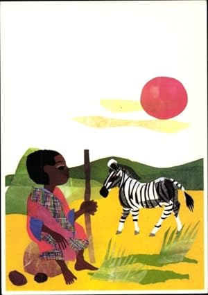 Künstler Ansichtskarte / Postkarte Leopold, Celine, Südafrika, Set the children free