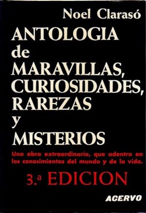 Imagen del vendedor de Antologa de maravillas, curiosidades, rarezas y misterios . a la venta por Librera Astarloa