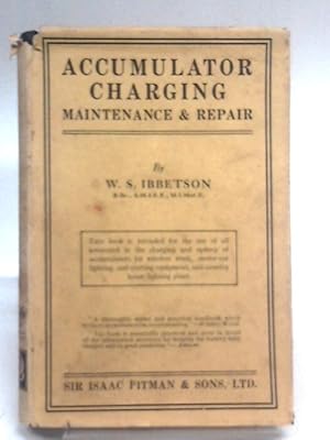 Image du vendeur pour Accumulator Charging: Maintenance and Repair mis en vente par World of Rare Books