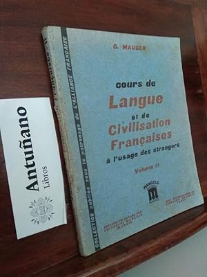 Seller image for Cours de Langue et de Civilisation Francaises II for sale by Libros Antuano
