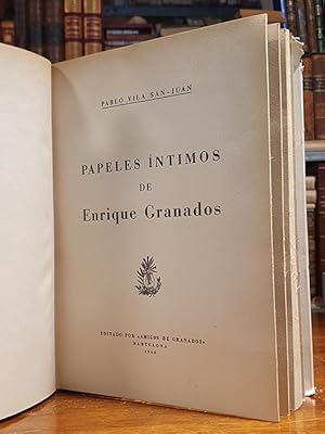 Papeles íntimos de Enrique Granados.