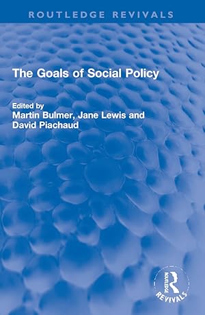 Seller image for Goals of Social Policy for sale by moluna