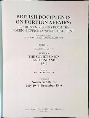 Seller image for British documents on foreign affairs. Part IV - Series A - Volume 2 for sale by Librodifaccia