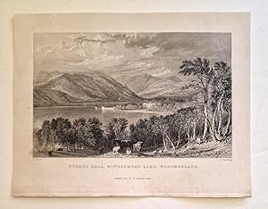 Seller image for Storrs Hall, Lake Windermere (1832 Engraving) for sale by Maynard & Bradley