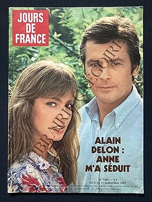 JOURS DE FRANCE-N°1392-DU 5 AU 11 SEPTEMBRE 1981-ANNE PARILLAUD ET ALAIN DELON