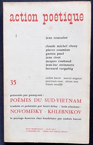 Image du vendeur pour Action potique n35, 3me trimestre 1967 - mis en vente par Le Livre  Venir