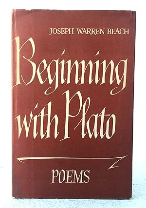 Seller image for Beginning with Plato. Poems for sale by Structure, Verses, Agency  Books
