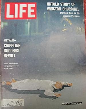 Immagine del venditore per Life Magazine - April 22, 1966 - VIETNAM - CRIPPLING BUDDHIST REVOLT venduto da BOOKQUEST