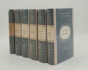 Imagen del vendedor de THE NOVELS OF JANE AUSTEN Text Based on the Collation of the Early Editions (Oxford Illustrated Jane Austen) 6 Volumes Sense and Sensibility, Pride and Prejudice, Mansfield Park, Emma, Northanger Abbey and Persuasion, Minor Works a la venta por Rothwell & Dunworth (ABA, ILAB)