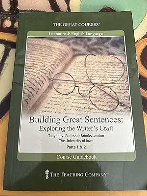 Immagine del venditore per The Great Courses: Building Great Sentences: Exploring the Writer's Craft parts 1 and 2 venduto da Ocean Tango Books