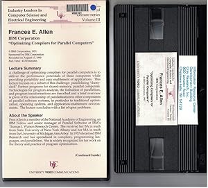 Bild des Verkufers fr Optimizing Compilers for Parallel Computers [VHS Videotape] zum Verkauf von Crossroad Books