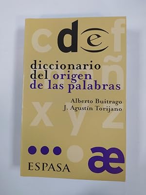 Image du vendeur pour Diccionario del Origen De Las Palabras. mis en vente par TraperaDeKlaus