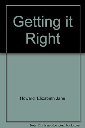 Imagen del vendedor de Getting It Right a la venta por WeBuyBooks 2