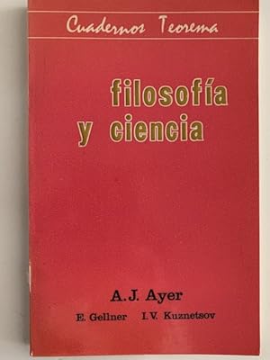 Seller image for FILOSOFIA Y CIENCIA. for sale by Librera Pramo