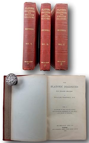 Seller image for PLATONIC DIALOGUES FOR ENGLISH READERS. Three Volumes. for sale by John  L. Capes (Books) Established 1969