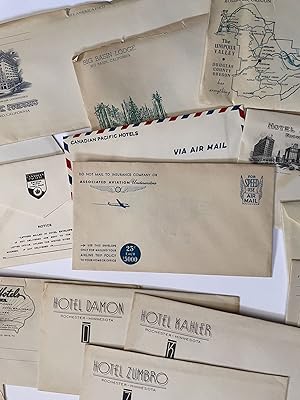 Lot of 21 Vintage 1920s-1930s Hotel Blank Stationary and Envelopes