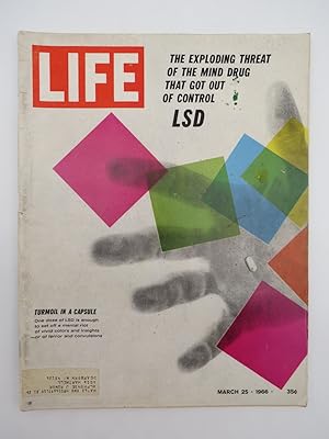 Seller image for LIFE MAGAZINE, MARCH 25, 1966 (EXPLODING THREAT OF THE MIND DRUG.LSD) for sale by Sage Rare & Collectible Books, IOBA