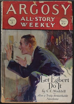 Bild des Verkufers fr ARGOSY ALL-STORY Weekly: September, Sept. 3, 1927 zum Verkauf von Books from the Crypt
