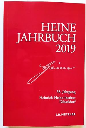 Immagine del venditore per Heine-Jahrbuch 2019. 58. Jahrgang. Heinrich-Heine-Institut Dsseldorf. venduto da Versandantiquariat Kerstin Daras