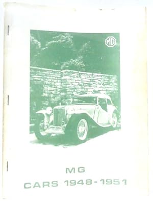 Bild des Verkufers fr MG Cars 1948-1951 zum Verkauf von World of Rare Books
