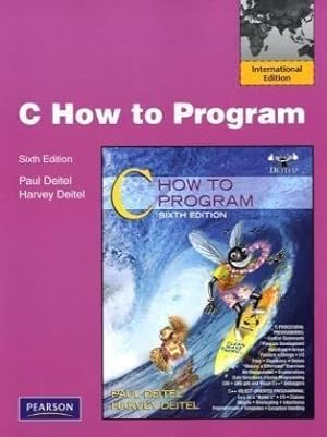 Seller image for C: How to Program: International Edition for sale by WeBuyBooks