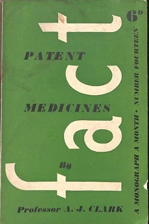 Imagen del vendedor de Patent medicines / by A.J. Clark a la venta por WeBuyBooks