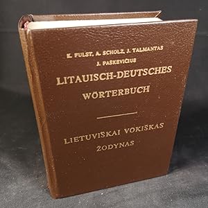 Bild des Verkufers fr Litauisch-deutsches Wrterbuch. Lietuviskai Vokiskas Zodynas. zum Verkauf von ANTIQUARIAT Franke BRUDDENBOOKS