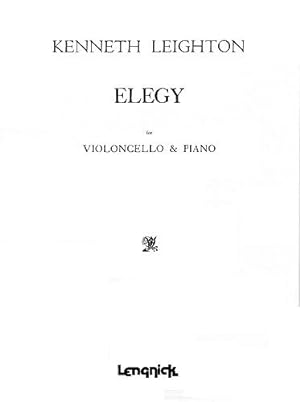 Immagine del venditore per Kenneth Leighton: Elegy: Cello: Instrumental Work venduto da WeBuyBooks