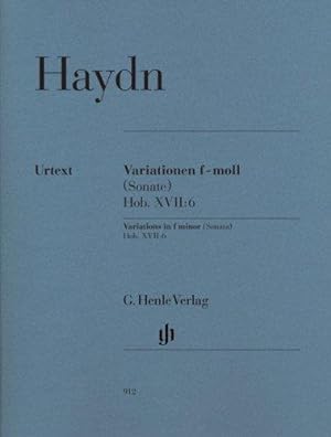 Seller image for Variations in Fm (Sonata) Hob. XVII:6 HOB.XII:6 - Piano - Revised edition (replaces HN 70) - (HN 912) for sale by WeBuyBooks
