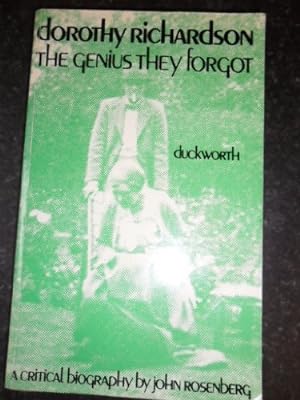 Seller image for Dorothy Richardson: The Genius They Forgot for sale by WeBuyBooks