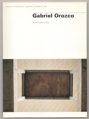 Seller image for Options 47: Gabriel Orozco for sale by Jeff Hirsch Books, ABAA