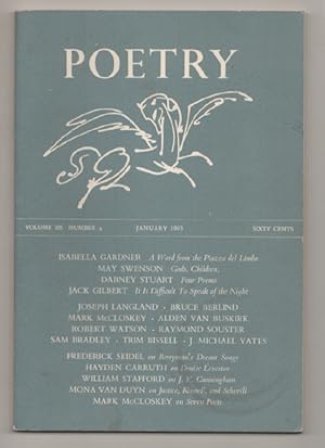 Seller image for Poetry Magazine, Vol. 106 Number 3, January 1965 for sale by Jeff Hirsch Books, ABAA